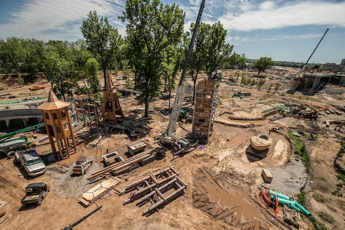 Photo gallery: Adventure Playground comes together at the Gathering Place