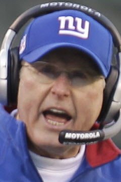 New York Giants head coach Tom Coughlin on the sidelines in an NFL football  game between the New York Giants and Dallas Cowboys on Sunday, October  19th, 2014, at AT&T Stadium in