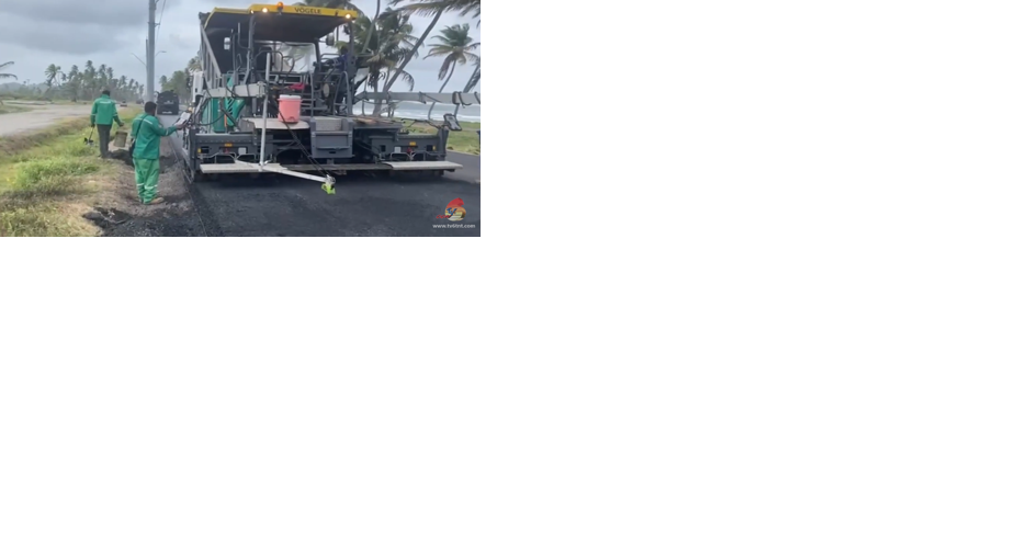 MANZANILLA ROAD 90 PERCENT COMPLETE - Vimarsana News