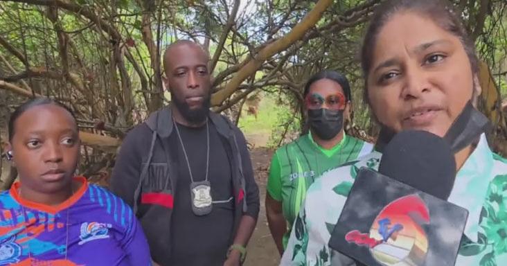 SEARCH AT TOBAGO DUMP FOR ANGELO