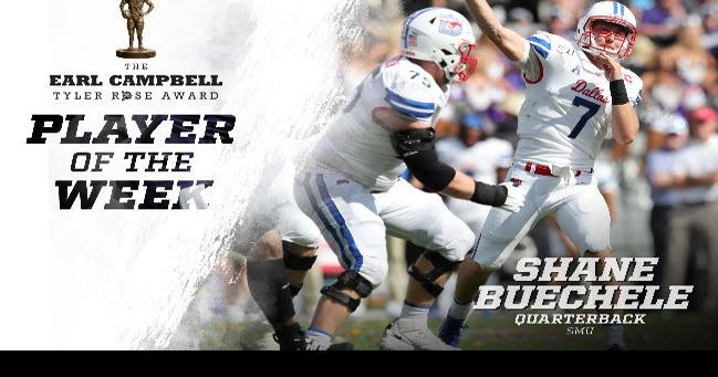 SMU's Shane Buechele Named Earl Campbell Tyler Rose Award Semifinalist –  NBC 5 Dallas-Fort Worth