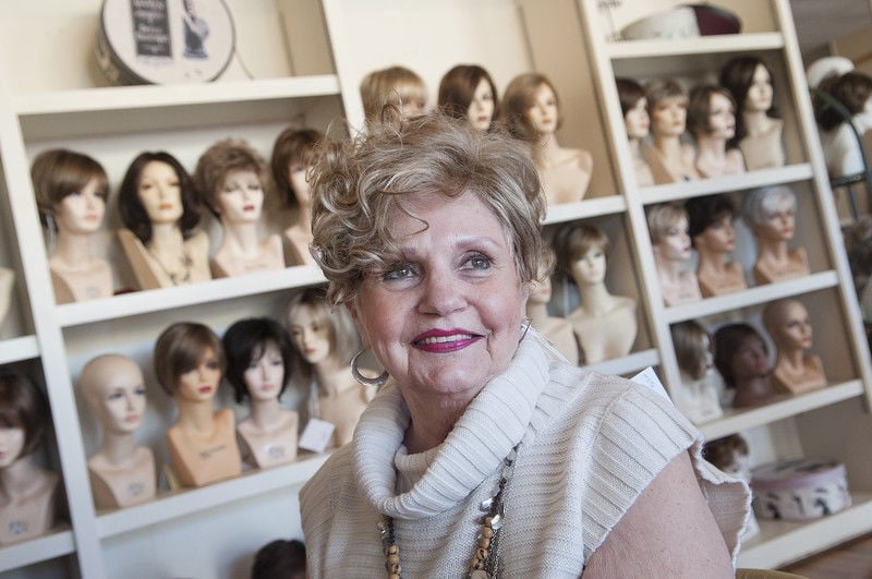 Moments of Joy Trying on wigs at Tyler salon Reflections brings