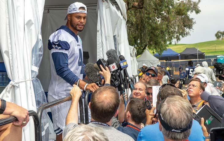 Dak Prescott White Shower Curtain