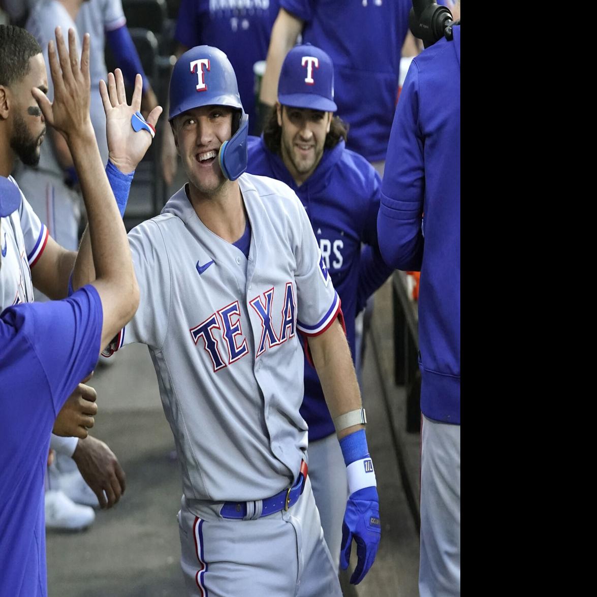 Josh Jung homers in first Major League at-bat