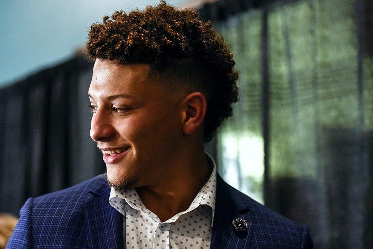 Pat Mahomes Headshot and Action Shot