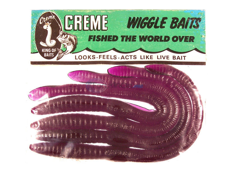 Bass Bait Bass Lures  Creme Scoundrel Soft Plastic Worm