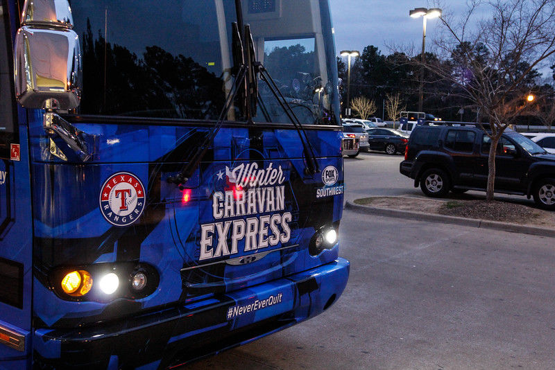 Texas Rangers Winter Caravan stops at Academy in Tyler, Pro