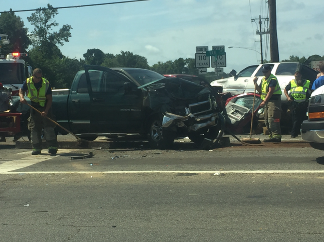 First responders on scene of wreck at Texas Highway 110 and Loop 323