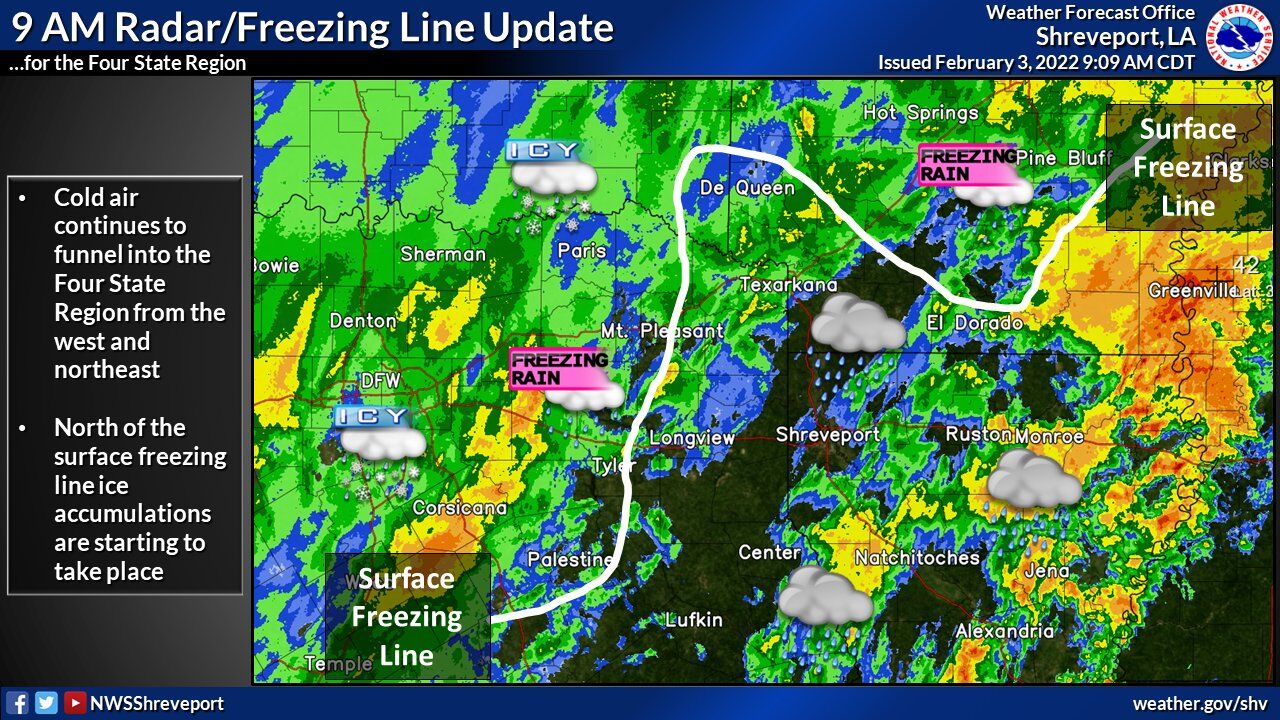 LIVE UPDATES Ice sleet and snow in Tyler News tylerpaper