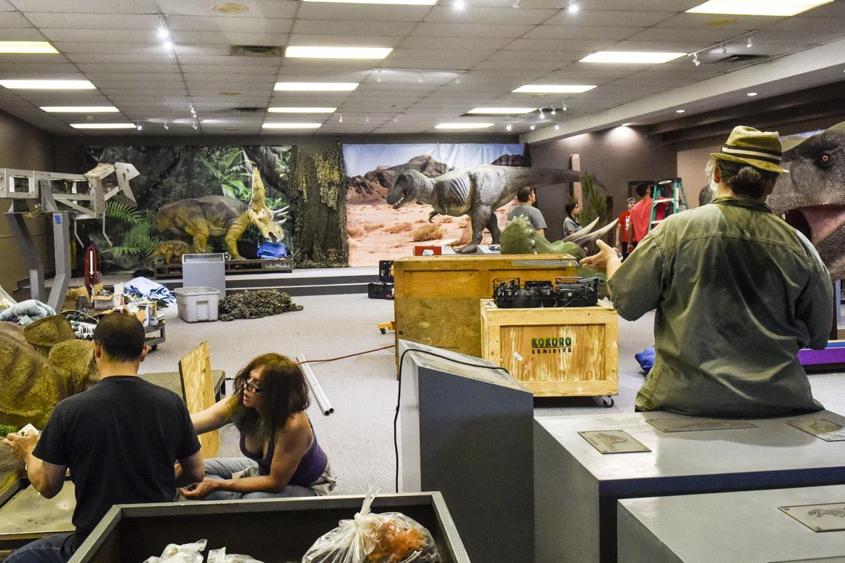 discovery place dinosaur exhibit