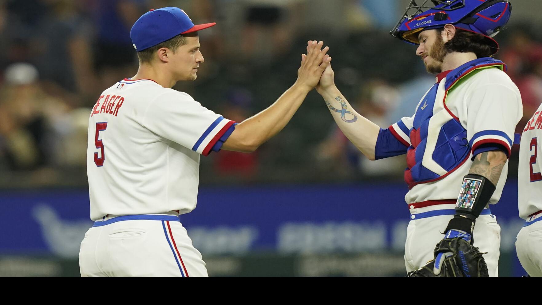 Seager 26th HR matches career high as Rangers beat M's 7-4