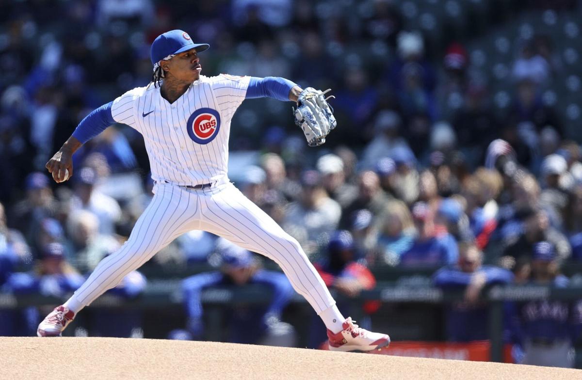 Marcus Stroman of the Chicago Cubs delivers a pitch against the in 2023