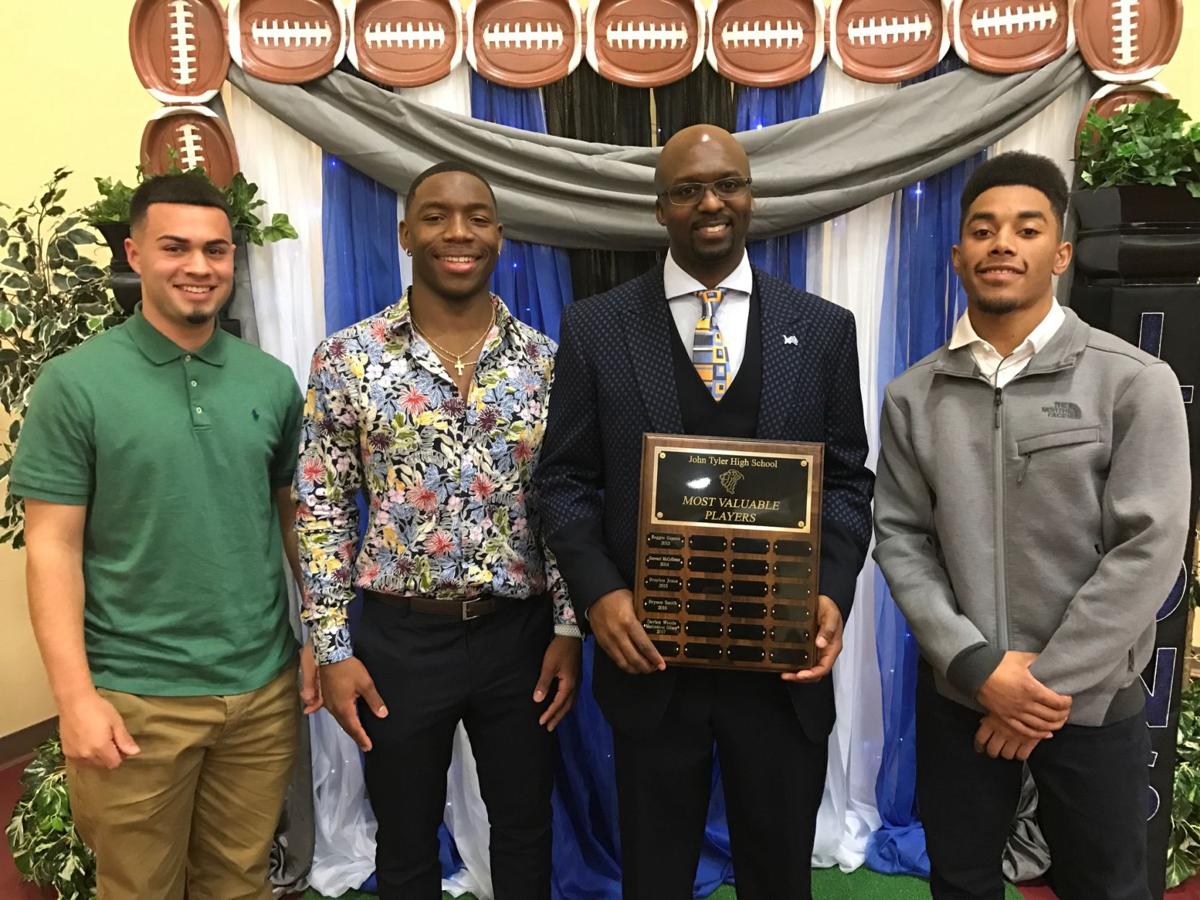 Jt Football Banquet Devlen Woods Frankie Sanchez Cameron Grant