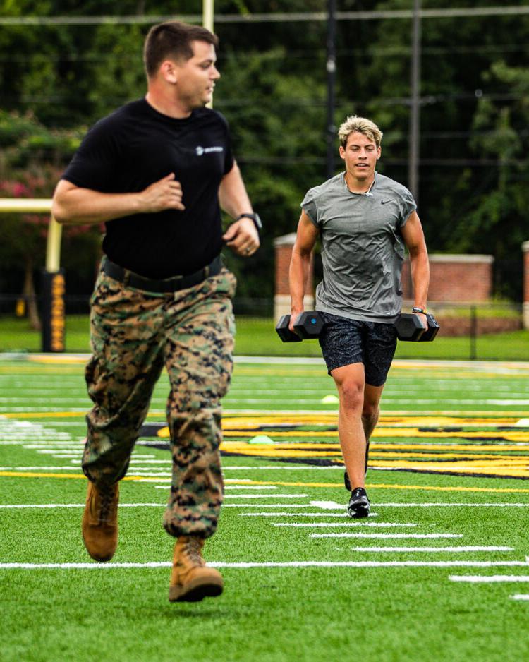 Tyler Junior College football enlists workout help from the U.S. Marine