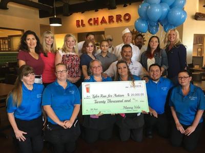 El Charro on the Ridge donates $20,000 to benefit the 6th Annual Tyler Run for Autism