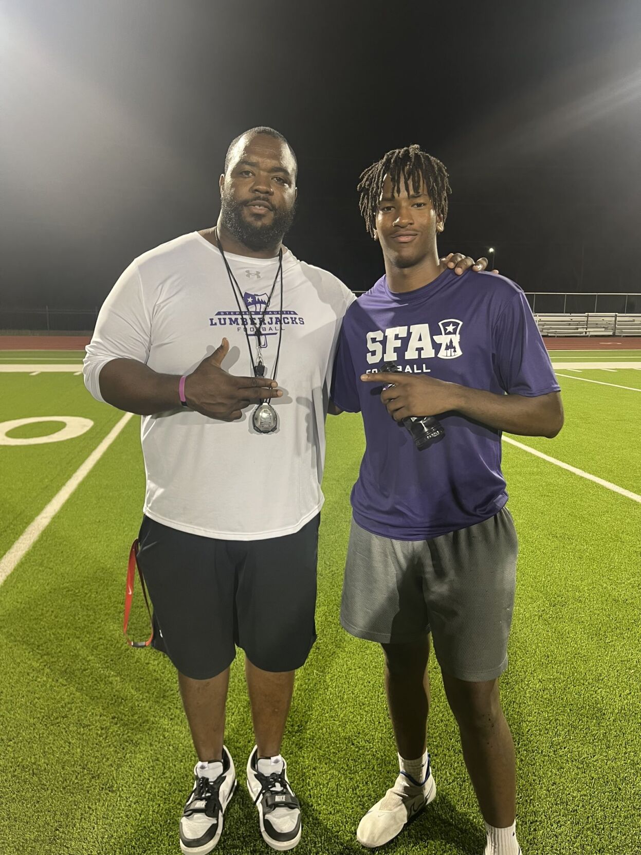 SFA holds football camp at Tyler Legacy High School Sports