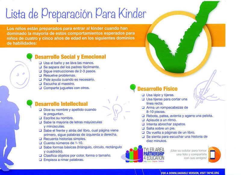 Readiness checklist helps parents prepare children for kindergarten