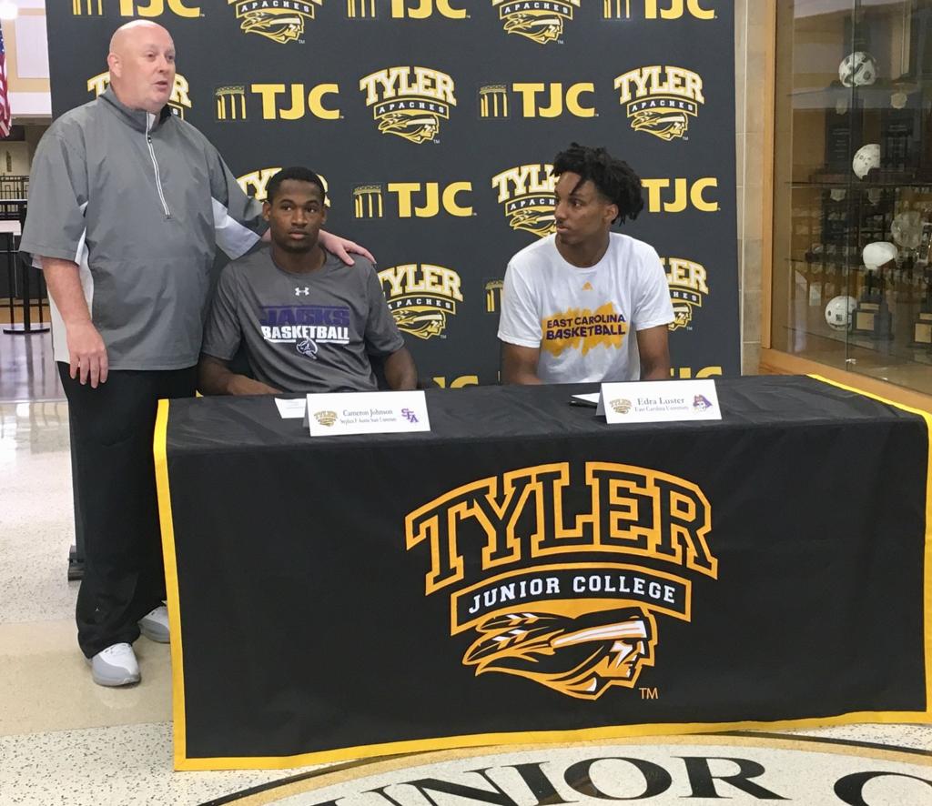 Tjc Basketball Cameron Johnson Signs With Stephen F Austin Edra