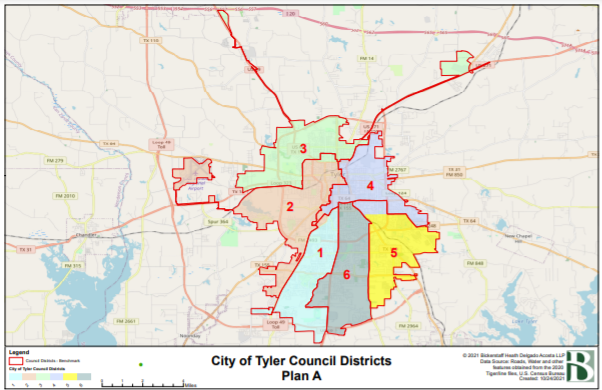 Tyler City Council Approves Redistricting Map Local News 6921
