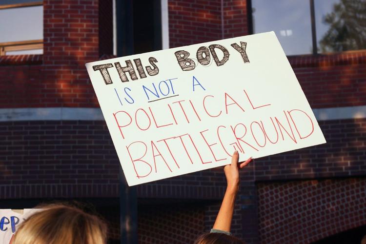 Roe protest sign