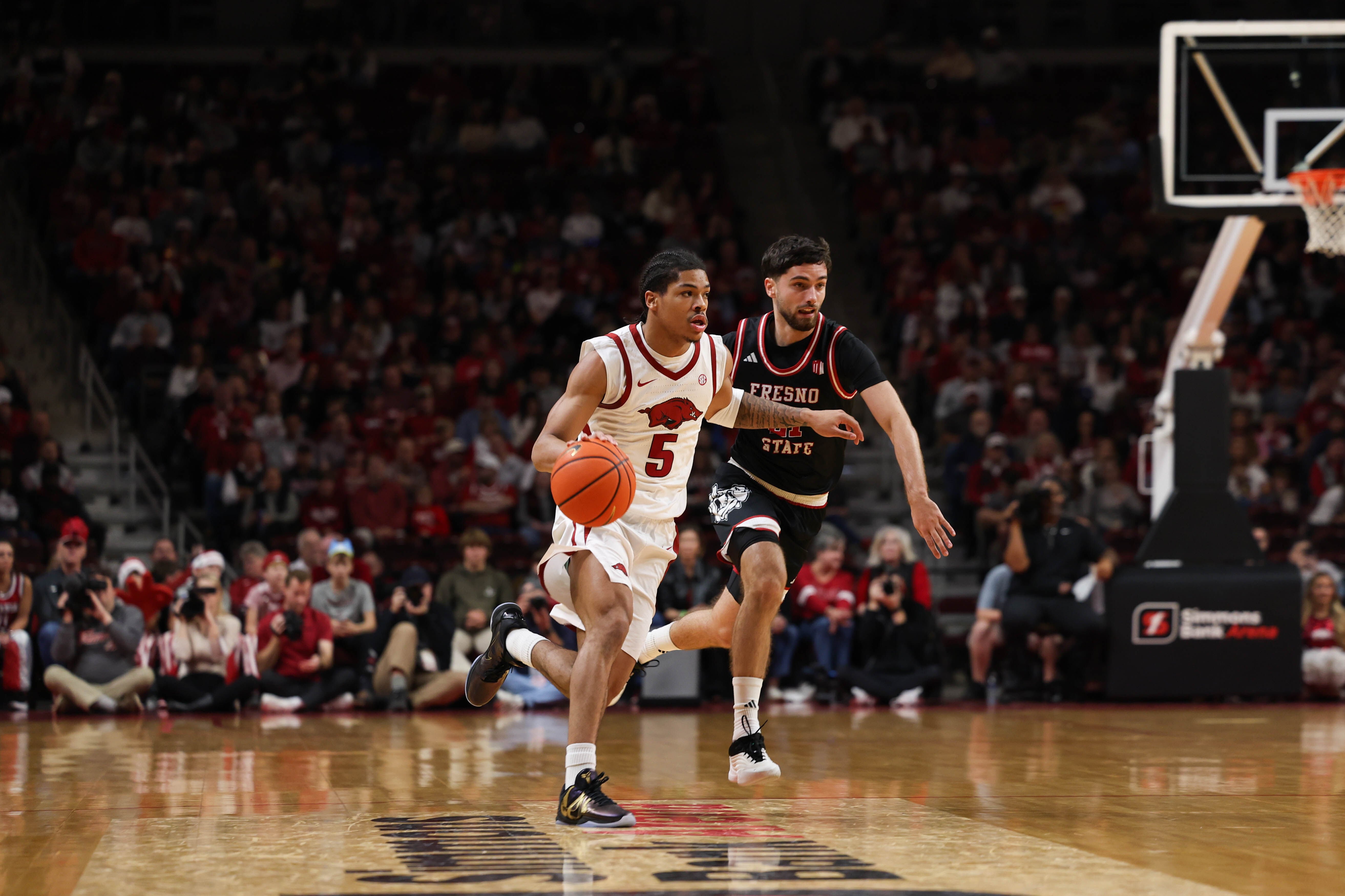 Razorbacks roll past Fresno State in North Little Rock