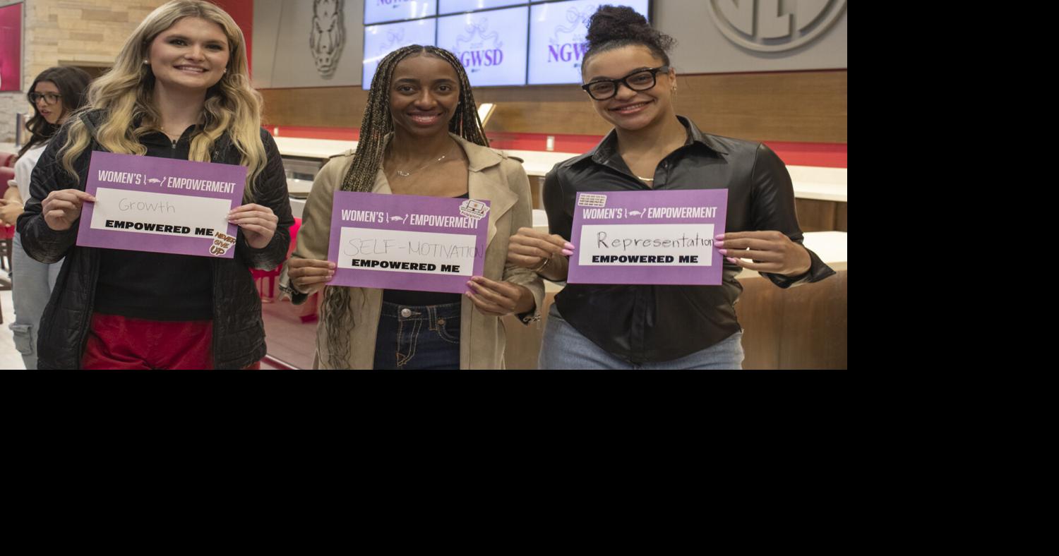 Razorback Athletics hold women in sports event at Razorback Stadium