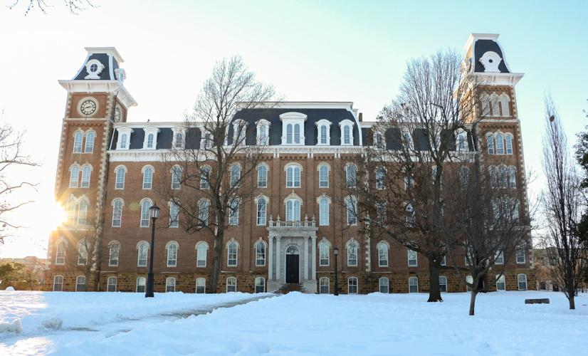 Old Main snow