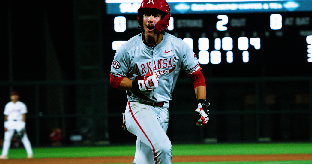 Hogs get hot in the eighth to beat No. 8 Alabama