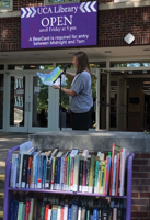 UCA celebrates Banned Books Week outside Torreyson Library