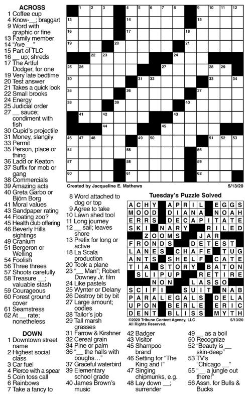 Long nosed fish crossword