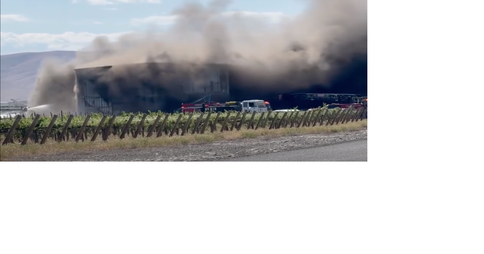 Watch: Massive fire engulfs WA wine facility