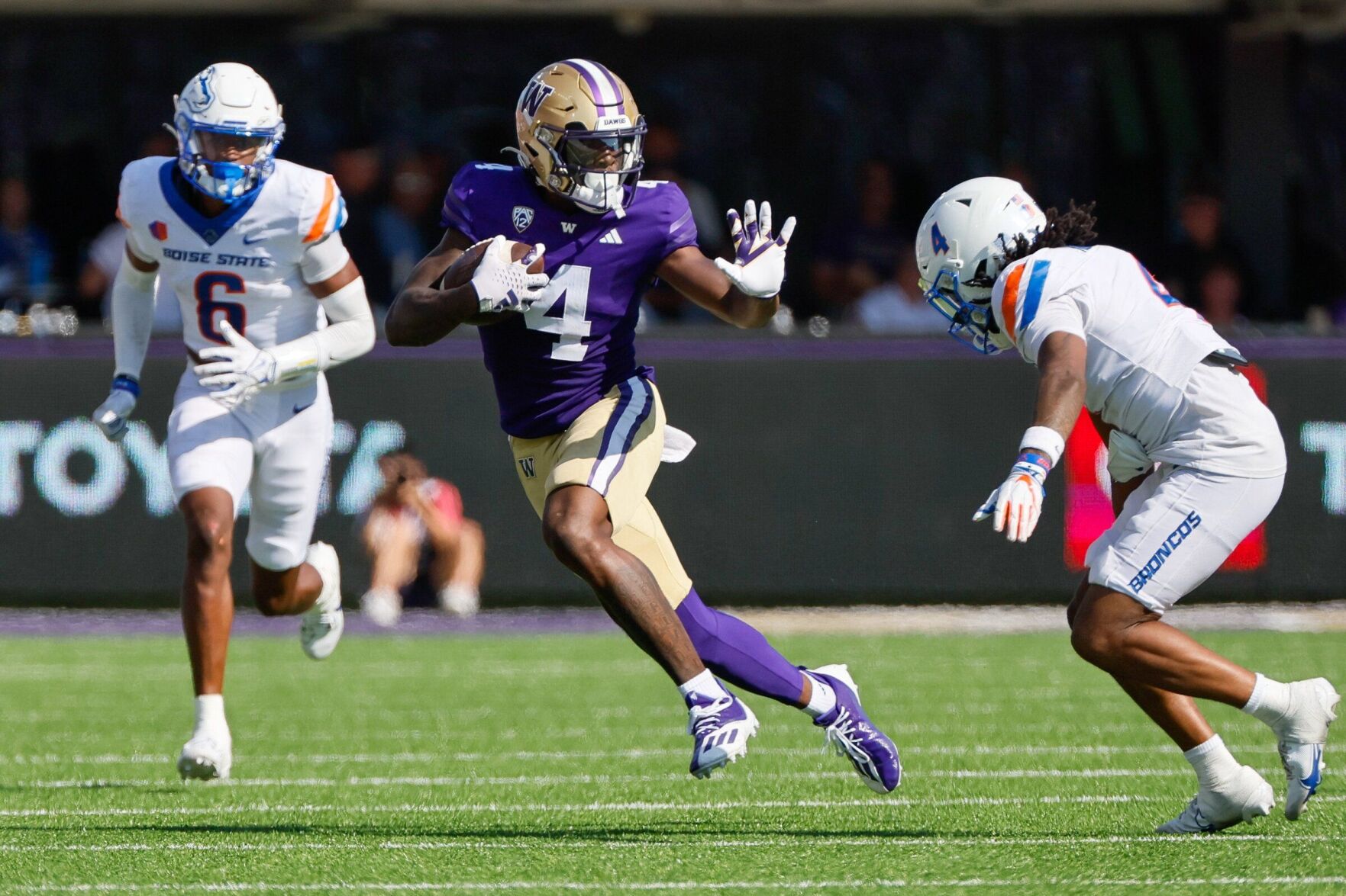 Husky WR Germie Bernard — Who Returns To Michigan State On Saturday ...