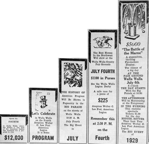How has Walla Walla celebrated Fourth of July over its long history