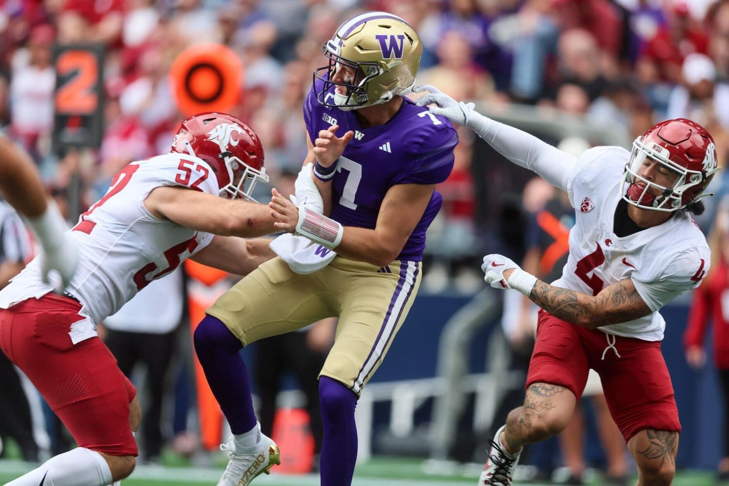 WSU stuffs Washington on the goal line to win the Apple Cup