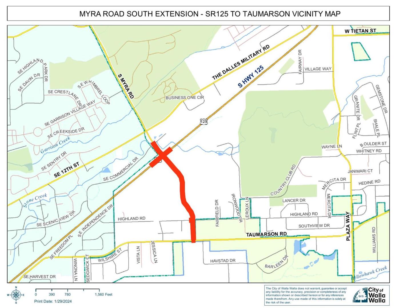 Walla Walla City Council approves 1.2M contract for design of Myra Road extension Governments