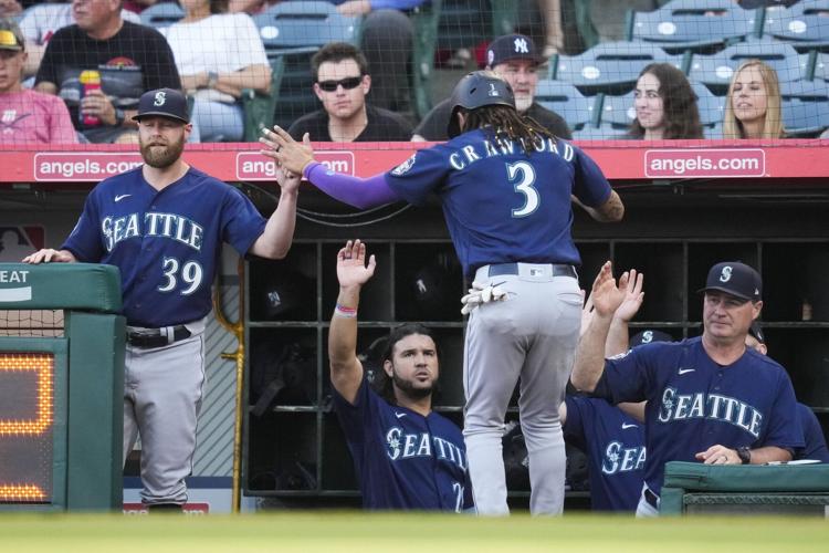 Julio Rodriguez's big night sparks offensive outburst in Mariners' 9-7 win  over Angels