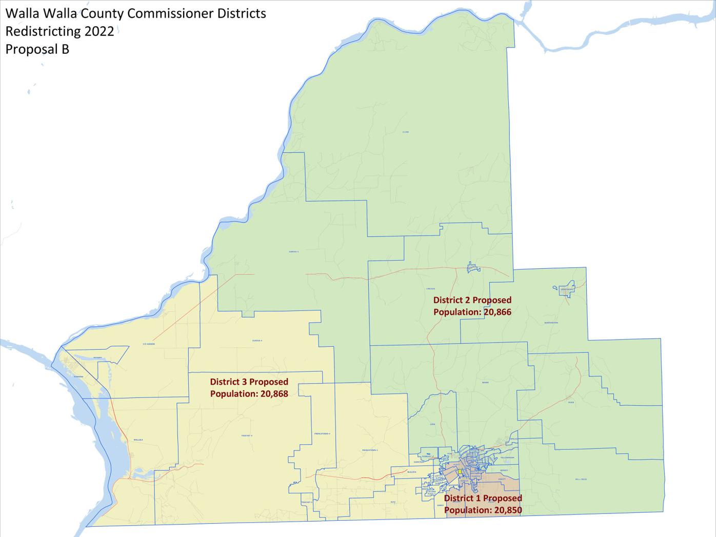 Walla Walla Zip Code Map Walla Walla County Commissioners To Vote Monday On Final District Maps |  Governments | Union-Bulletin.com