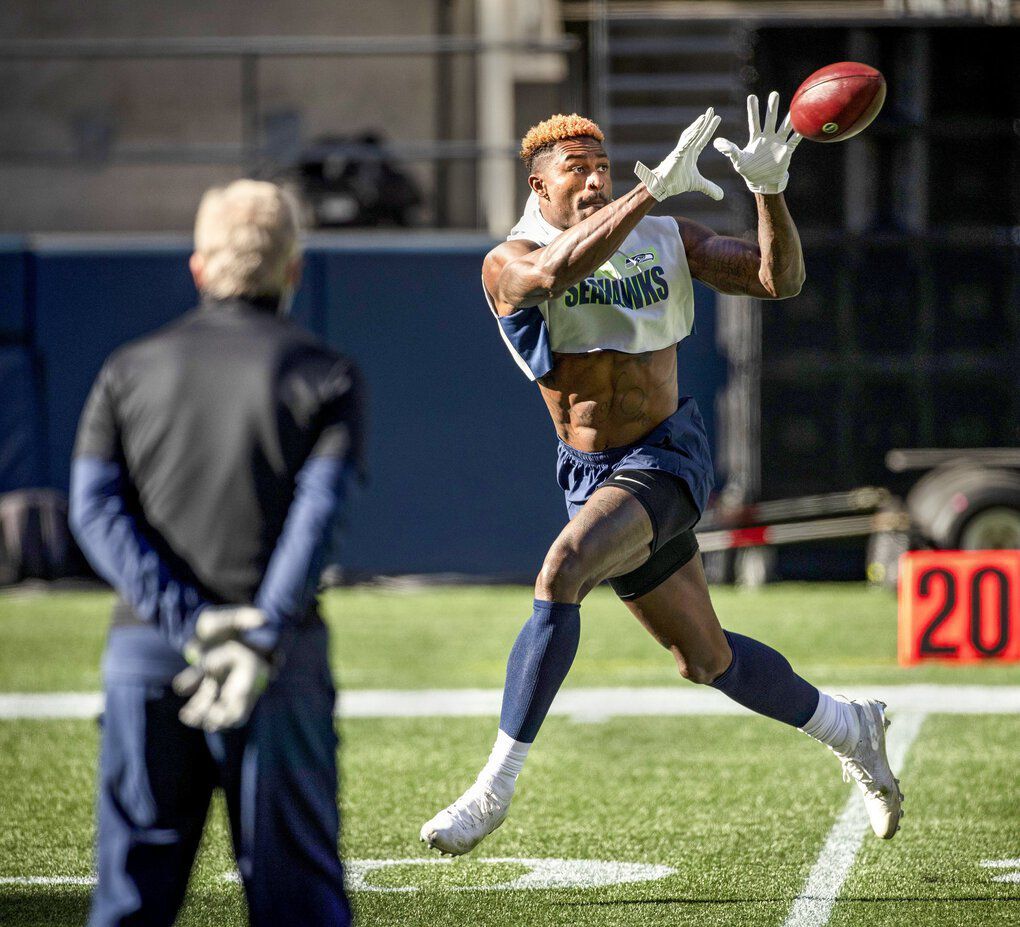 Pete Carroll & D.K. Metcalf Go Shirtless