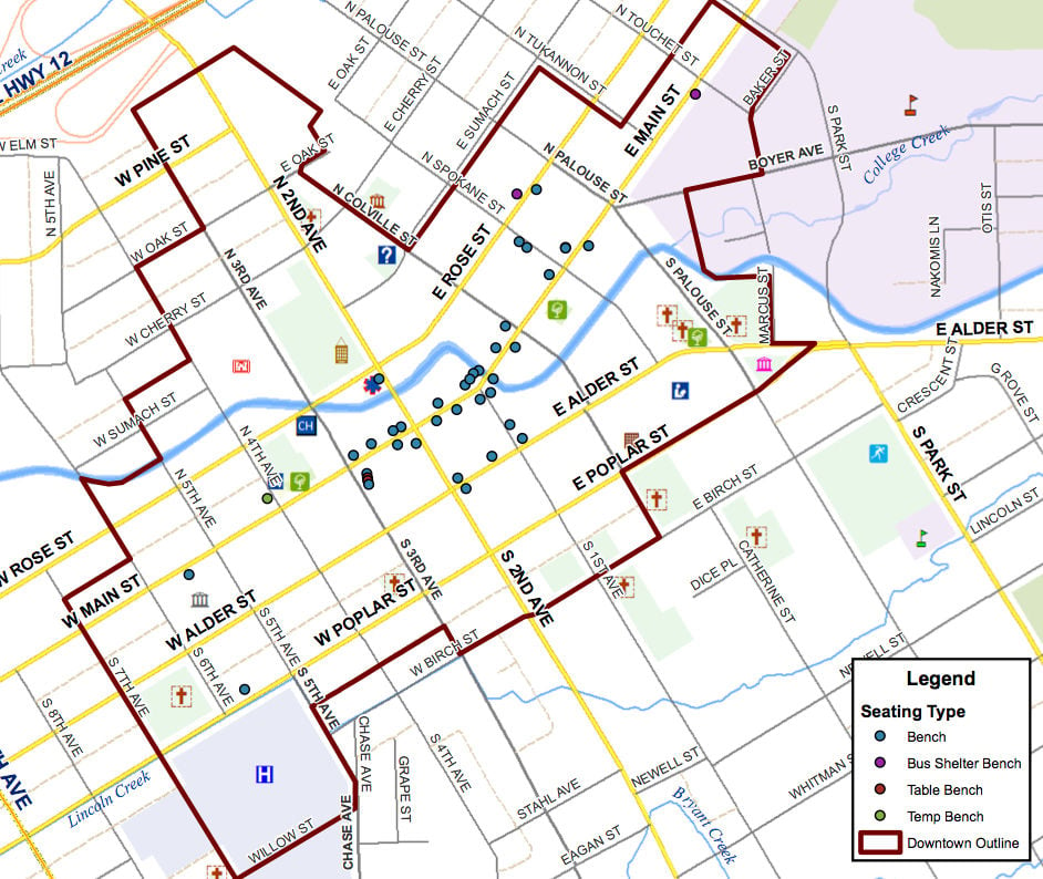 Map Of Downtown Walla Walla - Printable Maps Online