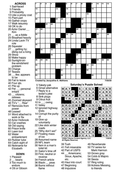 July 20 Crossword Things To Do Union Bulletin Com You're solving a crossword and you need help with the clue a leisurely walk? union bulletin com