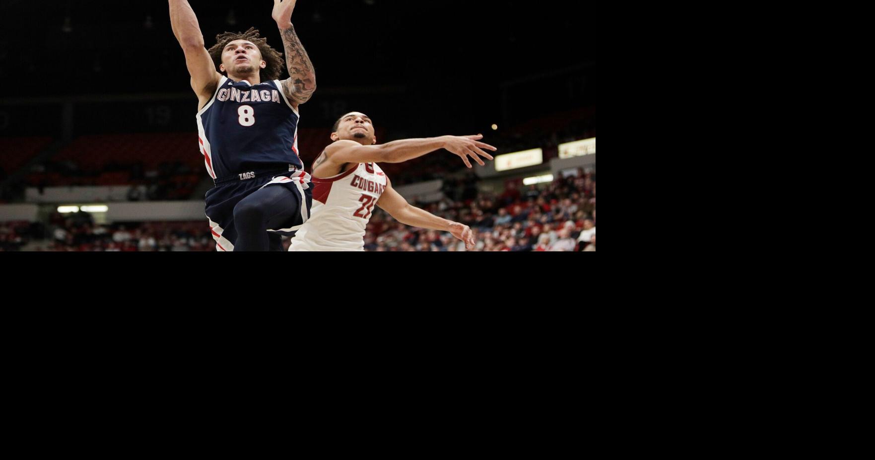 No. 9 Gonzaga men use depth to run away from Washington State, 86-65