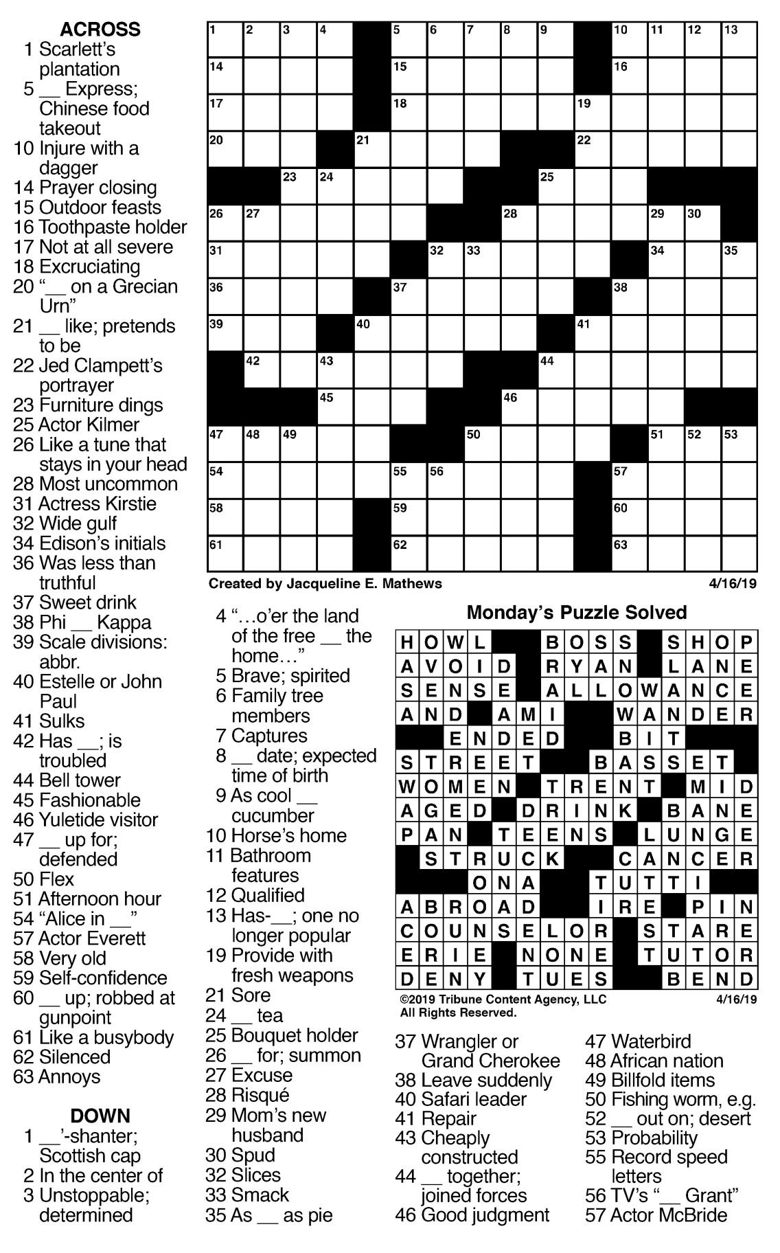 scottish cap crossword