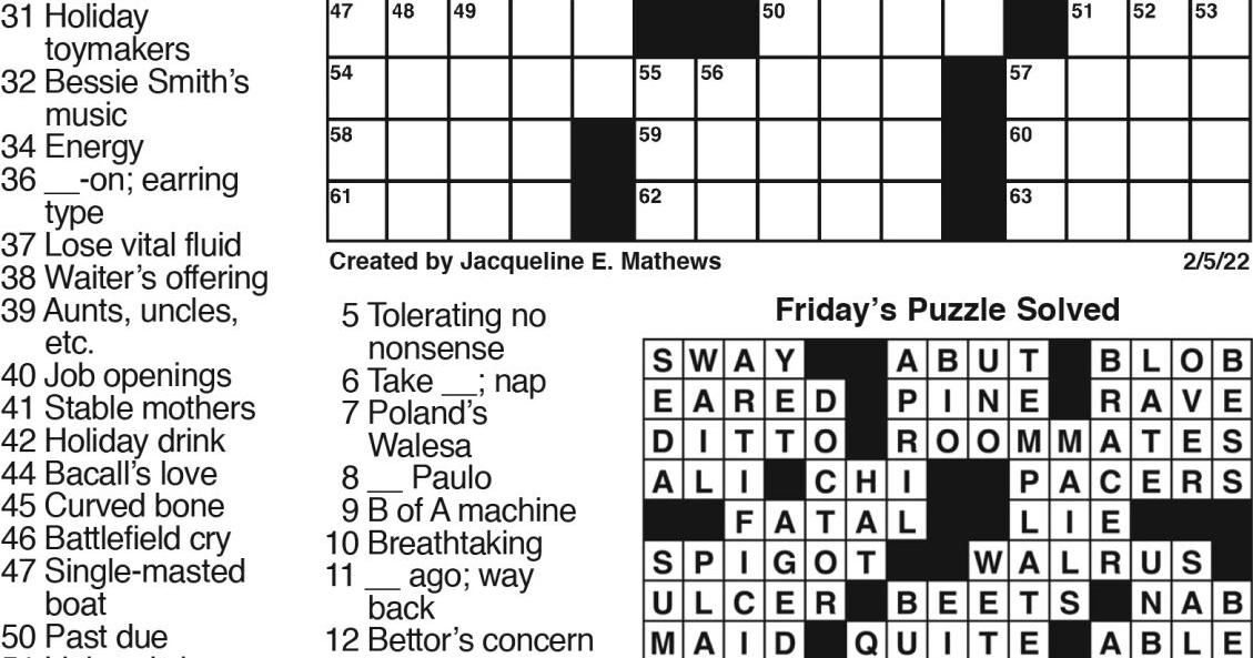 strict crossword clue