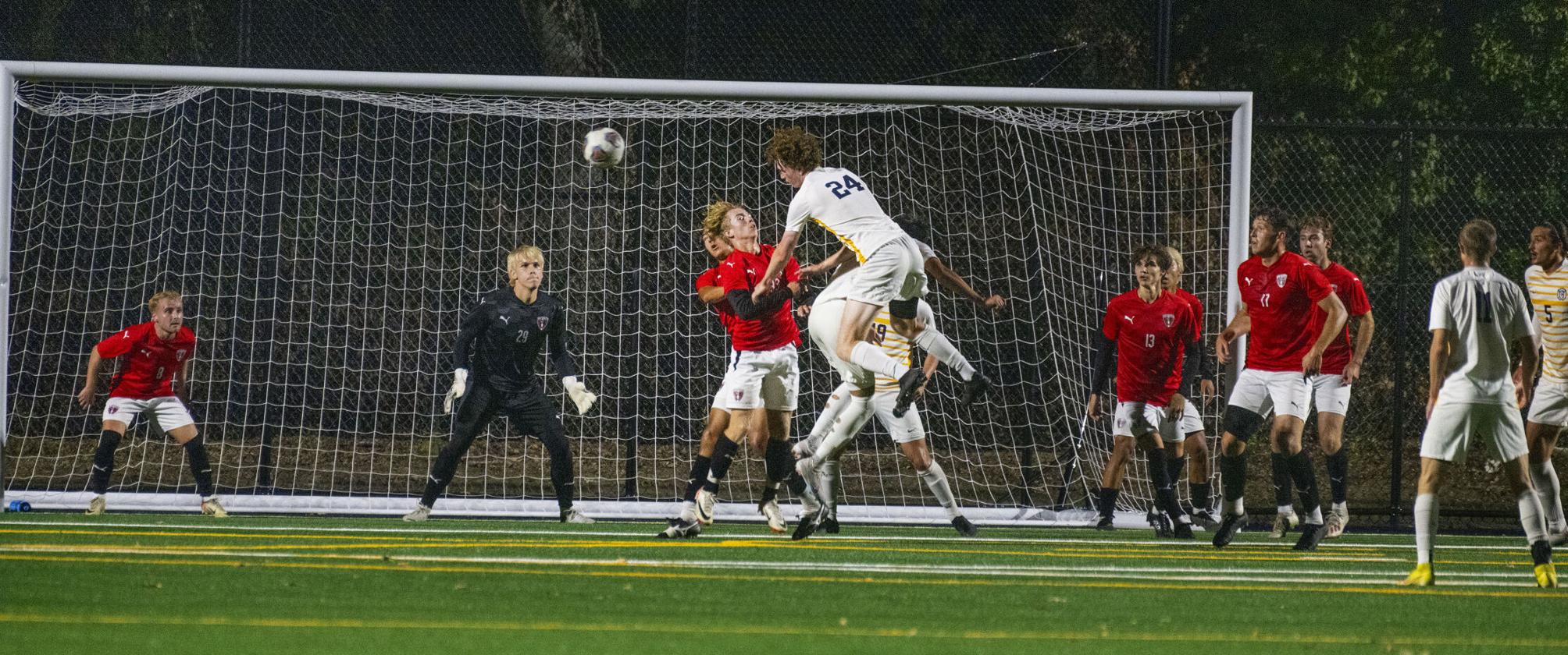 Whitman College battling under the lights at Hayner Field Photo