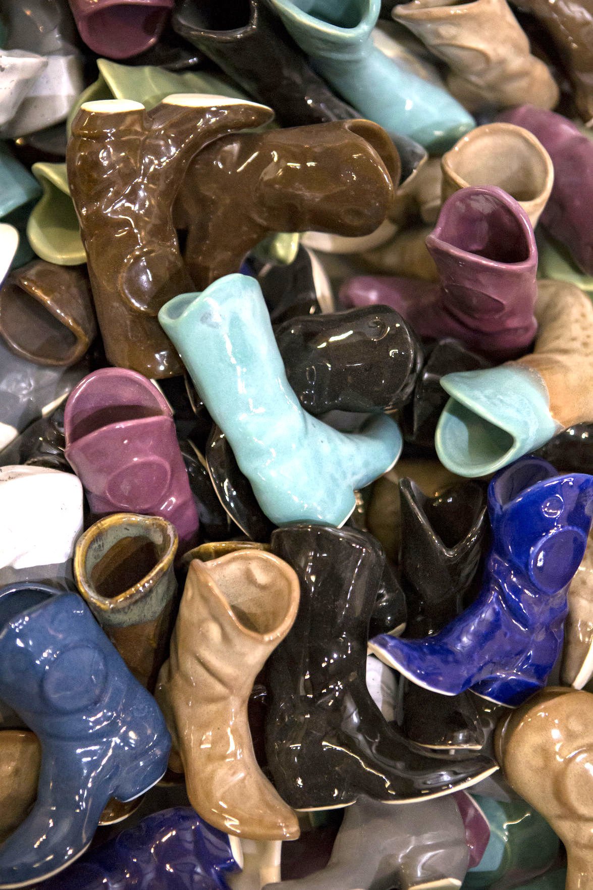 ceramic cowboy boots