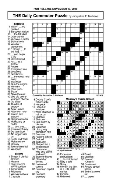 nov 13 crossword jpg crosswords union bulletin com