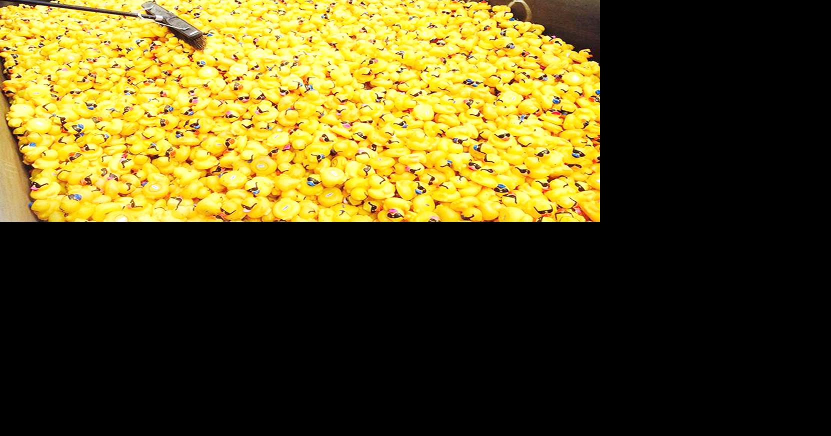 Ducky Derby tix — five bucks per duck Etcetera