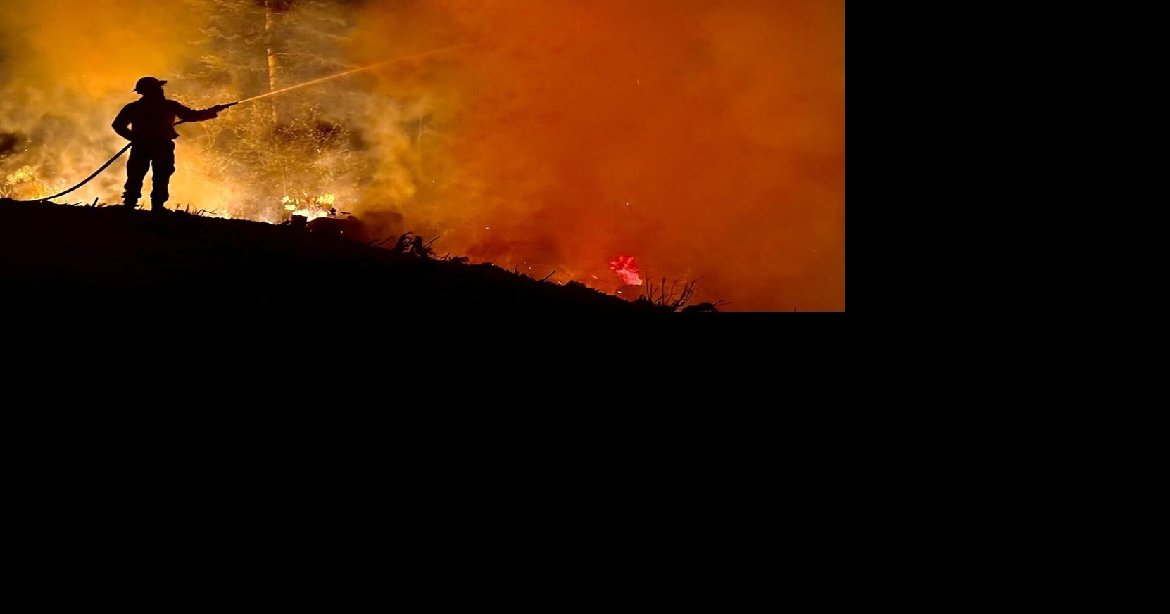 Hagen fire containment climbs; new management team to take over Wednesday