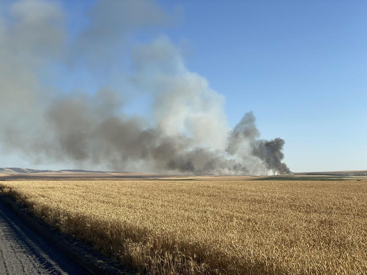Fire burning in the south end of MiltonFreewater; one building