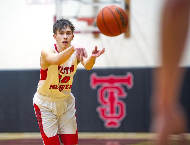 WestonMcEwen High School's boys basketball team crushes Irrigon High